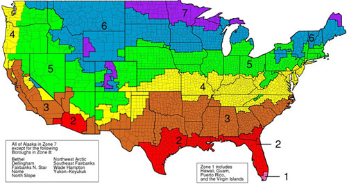 r-value insulation map based on climate in Missouri